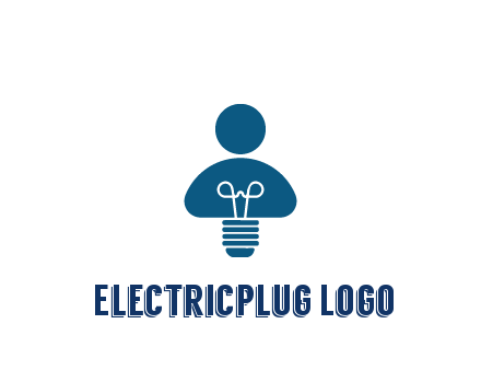 light bulb forming people icon