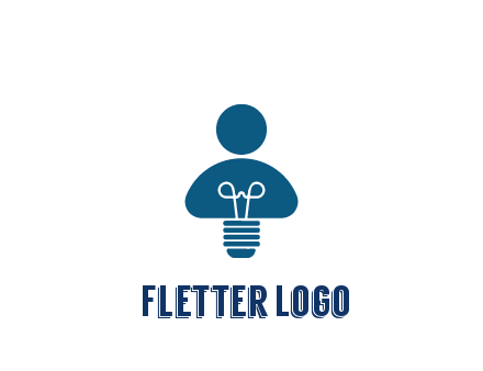 light bulb forming people icon