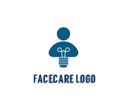 light bulb forming people icon