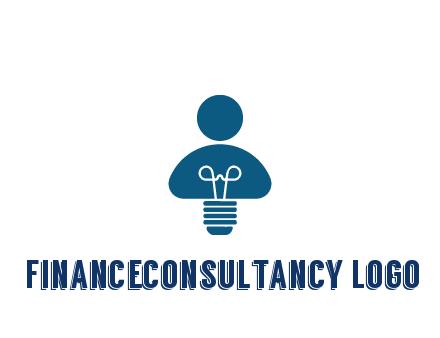 light bulb forming people icon