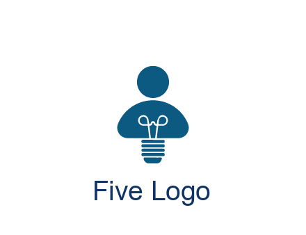 light bulb forming people icon