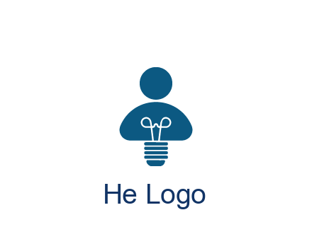 light bulb forming people icon