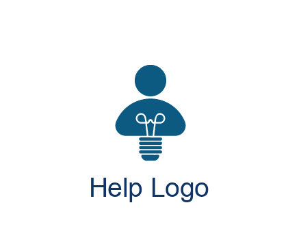 light bulb forming people icon