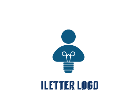 light bulb forming people icon