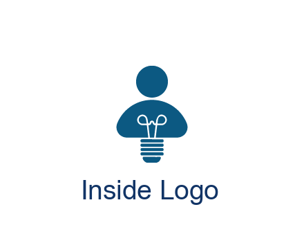 light bulb forming people icon