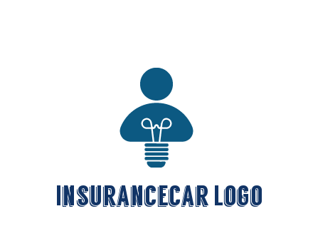 light bulb forming people icon