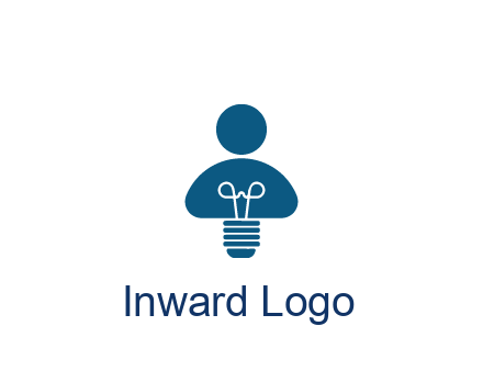 light bulb forming people icon