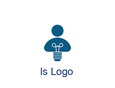 light bulb forming people icon