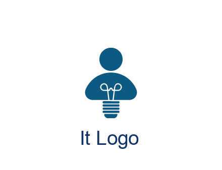 light bulb forming people icon