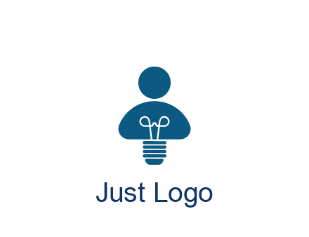 light bulb forming people icon