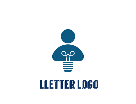 light bulb forming people icon