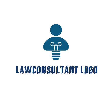 light bulb forming people icon
