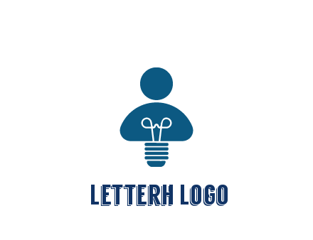 light bulb forming people icon
