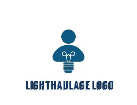 light bulb forming people icon