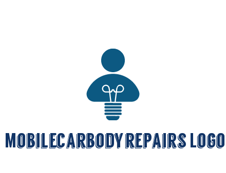 light bulb forming people icon
