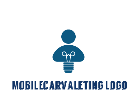 light bulb forming people icon
