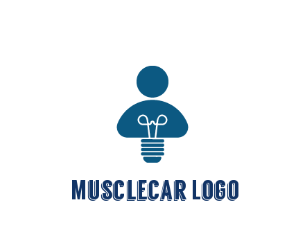 light bulb forming people icon