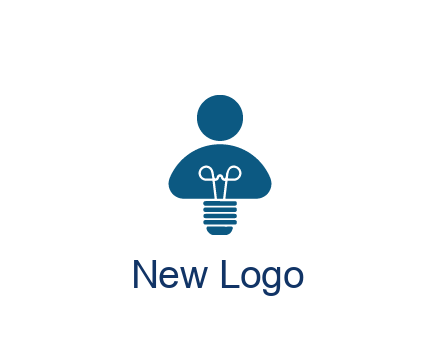 light bulb forming people icon