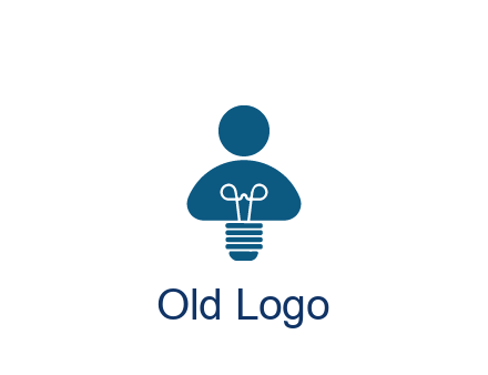light bulb forming people icon
