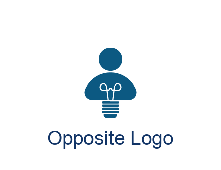 light bulb forming people icon