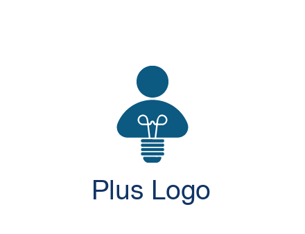 light bulb forming people icon