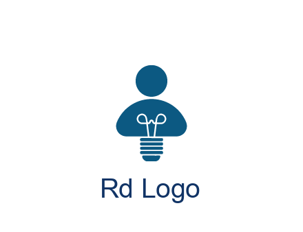 light bulb forming people icon