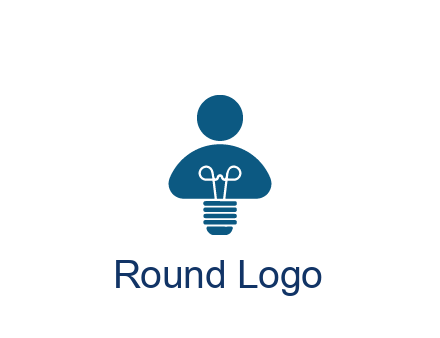 light bulb forming people icon