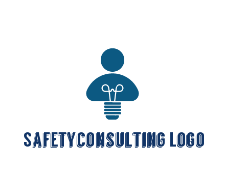 light bulb forming people icon