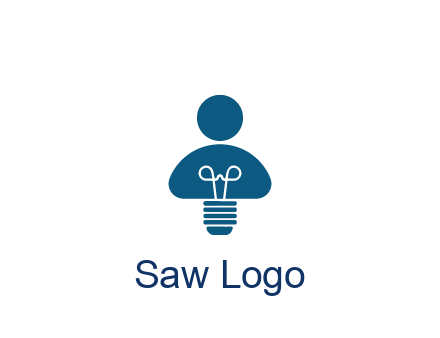 light bulb forming people icon