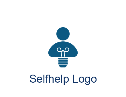 light bulb forming people icon