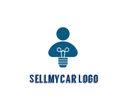 light bulb forming people icon