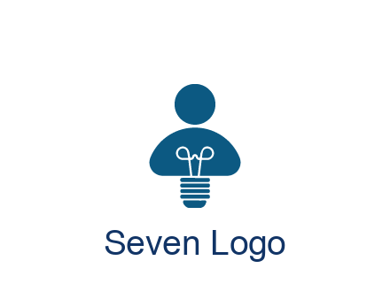 light bulb forming people icon
