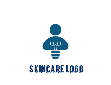 light bulb forming people icon
