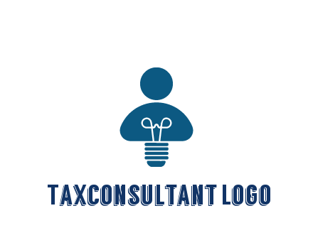 light bulb forming people icon