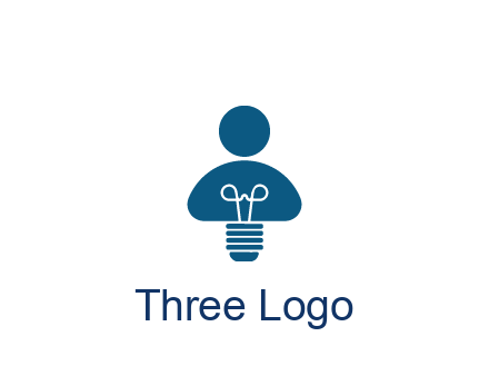 light bulb forming people icon