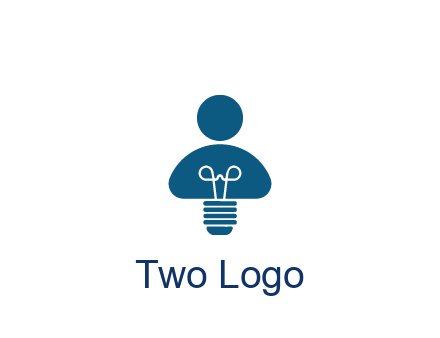 light bulb forming people icon