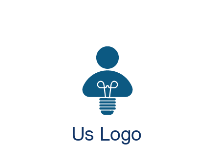 light bulb forming people icon