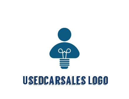 light bulb forming people icon