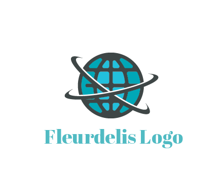 digital globe with swooshes