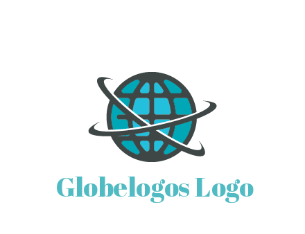 digital globe with swooshes