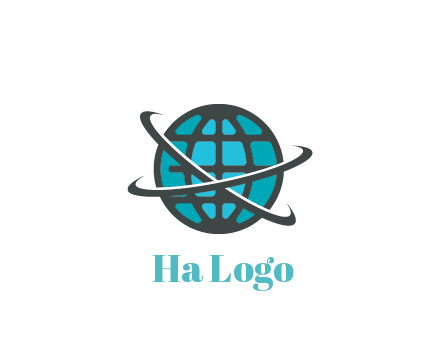 digital globe with swooshes