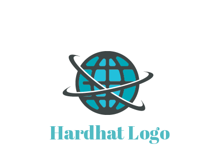 digital globe with swooshes