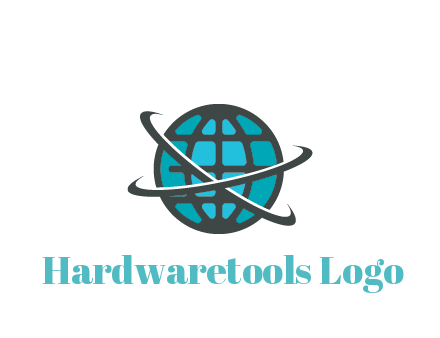 digital globe with swooshes