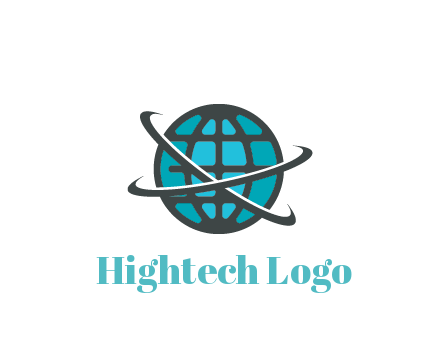 digital globe with swooshes
