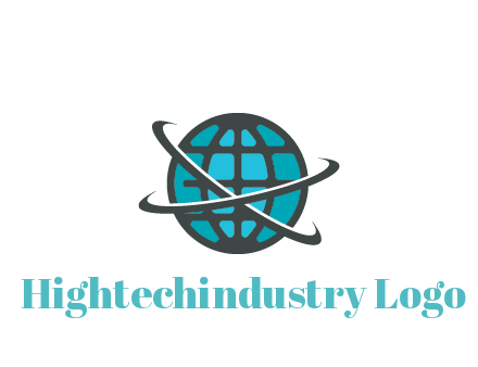 digital globe with swooshes