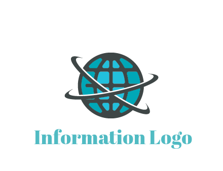 digital globe with swooshes