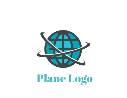 digital globe with swooshes