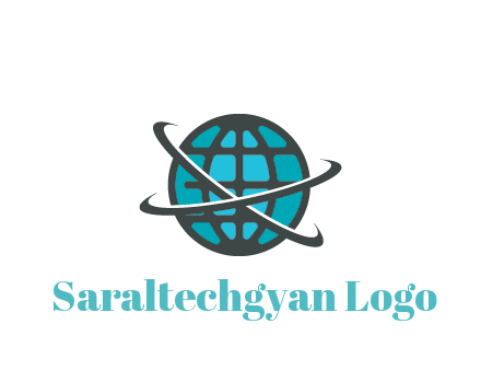 digital globe with swooshes