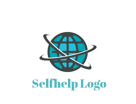 digital globe with swooshes