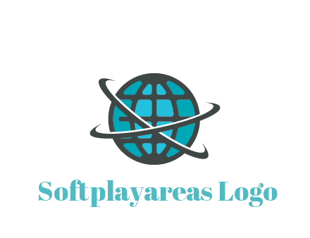 digital globe with swooshes